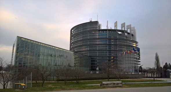 Budova Evropského parlamentu ve Štrasburku (foto Marek Krajči)
