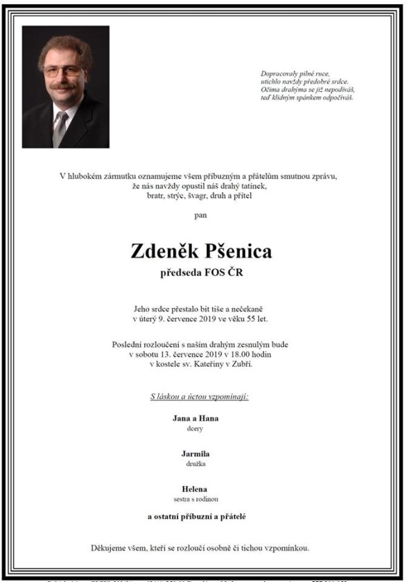 Zdeněk Pšenica – parte